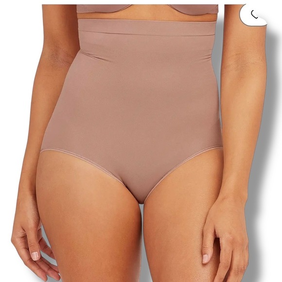 Spanx Higher Power Shapewear Panty Sz L Cafe' Au Lait New‎ - Picture 2 of 10